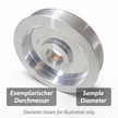 Pulley Ø100 mm ET 12.5 mm