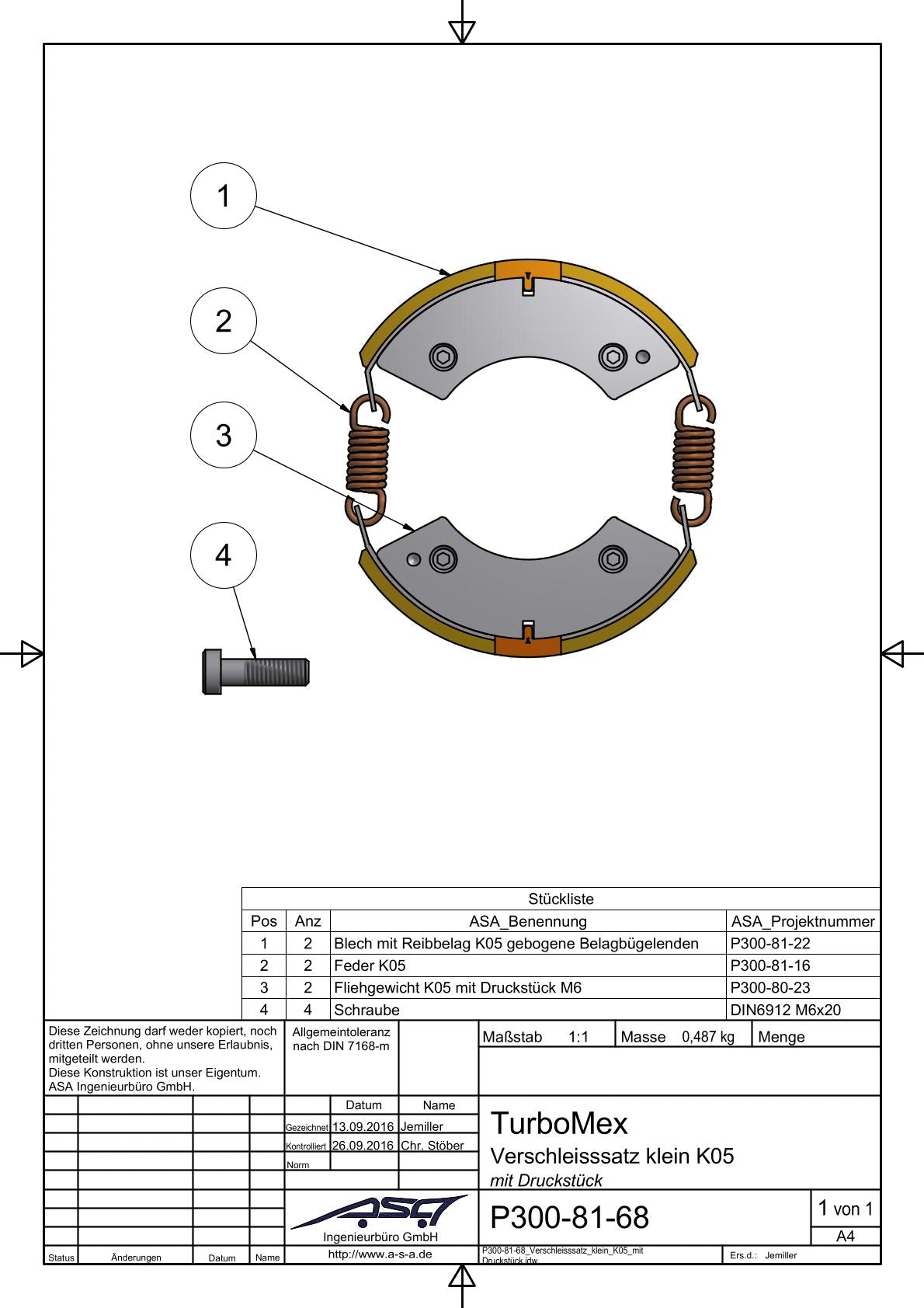 Verschleisssatz klein K05